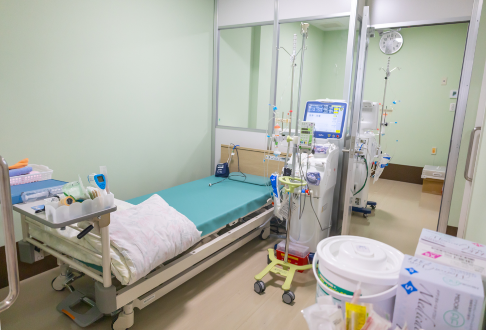 感染時も個室での治療が可能